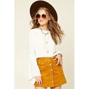 Forever 21 Mini Mustard Yellow Skirt (size S)